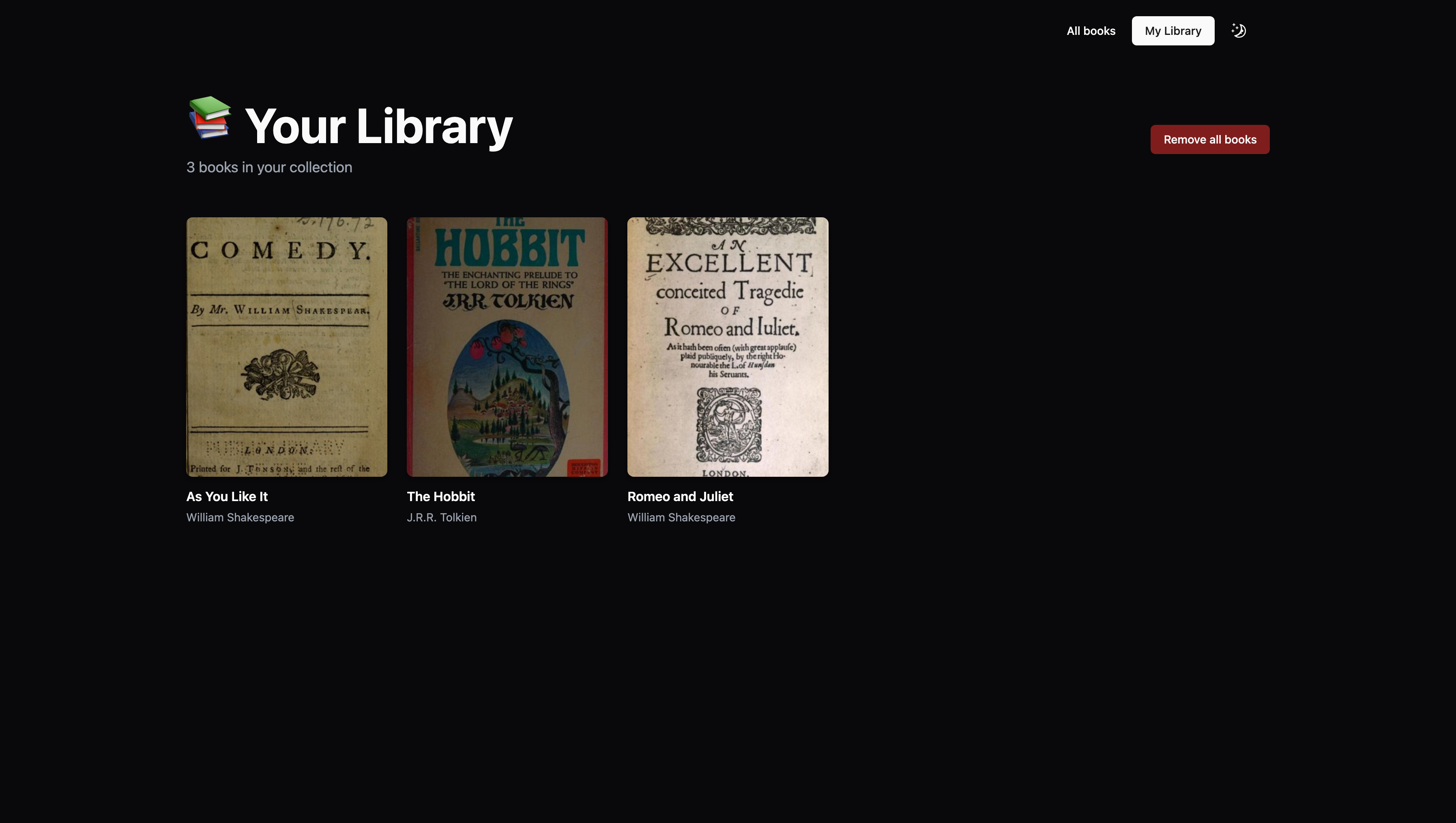 Books CRUD Application