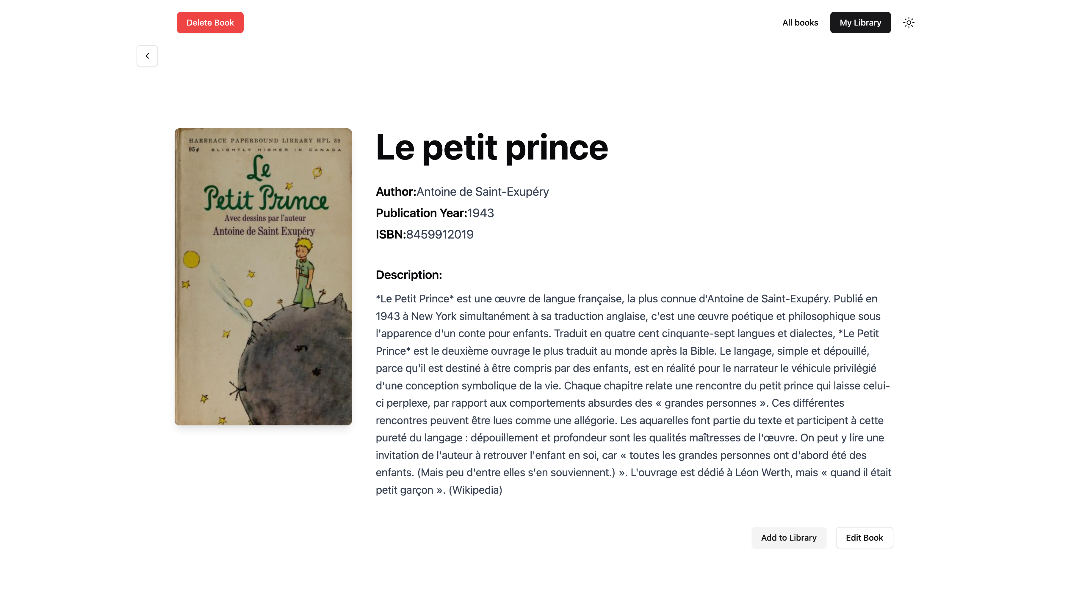 Books CRUD Application